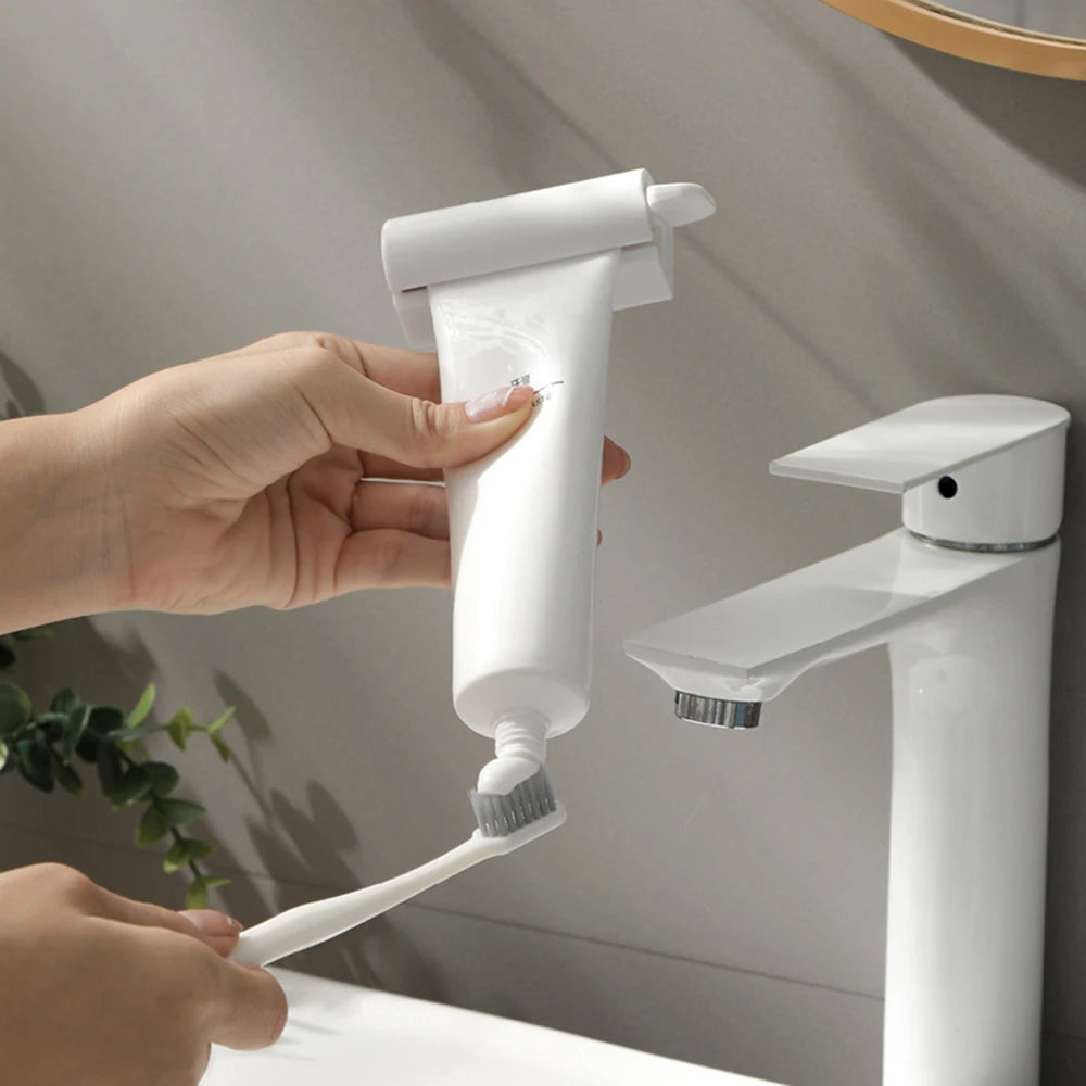 1 /2 Household Wall Mount Magnetic Toothpaste Squeezer, Suitable For Facial Cleanser, Hand Cream, Toothpaste, Manual Squeezer