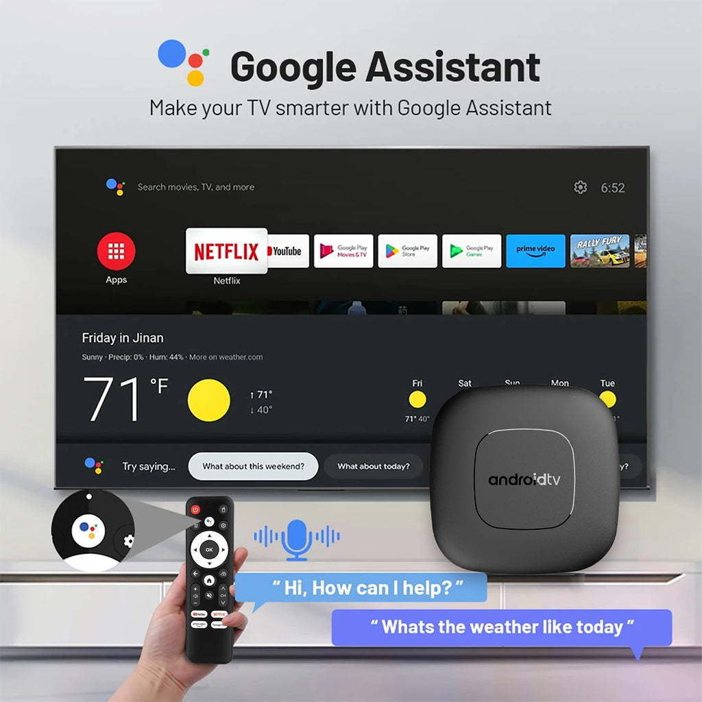 TV box Allwinner H313 con Wi-Fi e Bluetooth