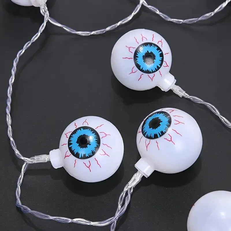 Halloween Decorations Eyeball String Lights LED Fairy Lights Spooky Horror Party Decor Battery Operated