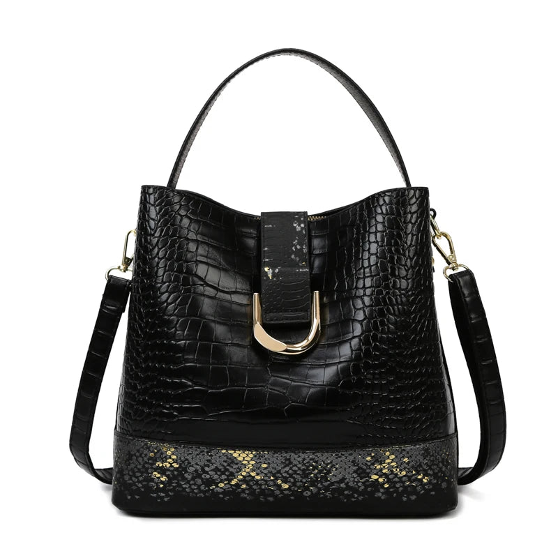 2026 New Soft Leather Bags Luxury Designer Handbag Brand High Quality Crocodile Pattern Women Crossbody Shoulder Bag Sac A Main