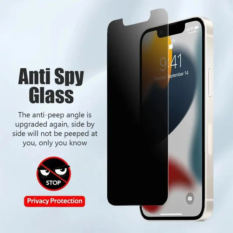 3PCS Anti-Spy Glass for IPhone 18 17 16 15 14 13 12 11 Pro Max Privacy Screen Protector for IPhone 13Mini 14Plus 14Pro Glass 16e