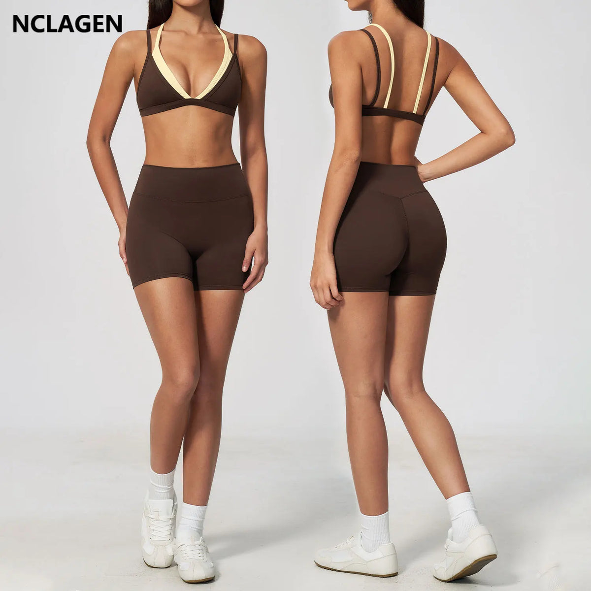 Completo donna NCLAGEN con top e pantaloncini