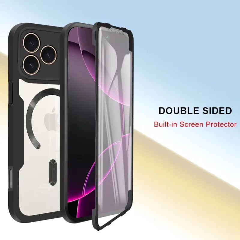 Full Body Protection Case For Apple iPhone 18 17 Pro Max Protective Cover With Screen Protector For Magsafe Wireless Charing