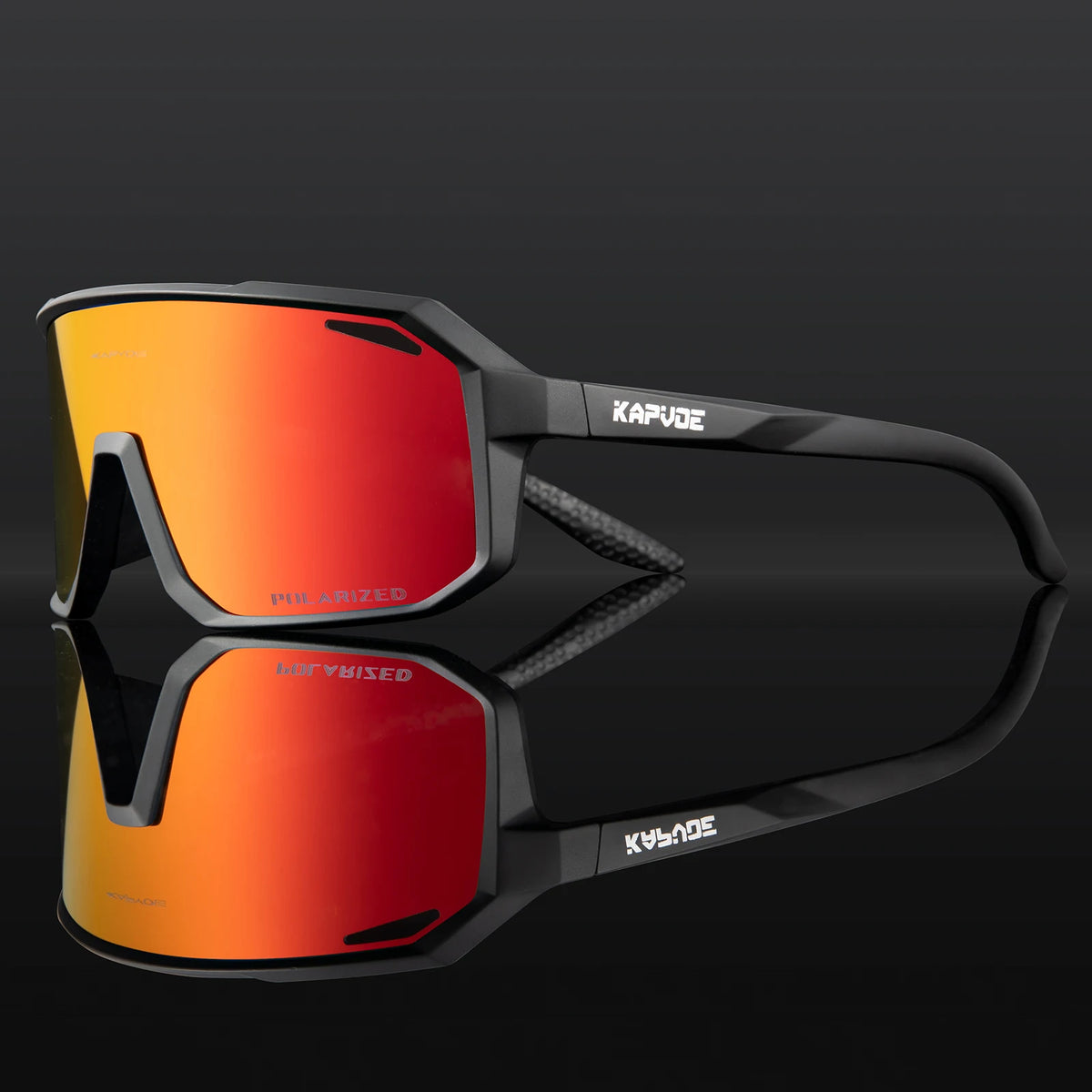 Kapvoe Cycling Glasses Men's Cycling Sunglasses MTB UV400 Polarized with Built-in Myopia Frame Bicycle Goggles Outdoor Sports Eyewear