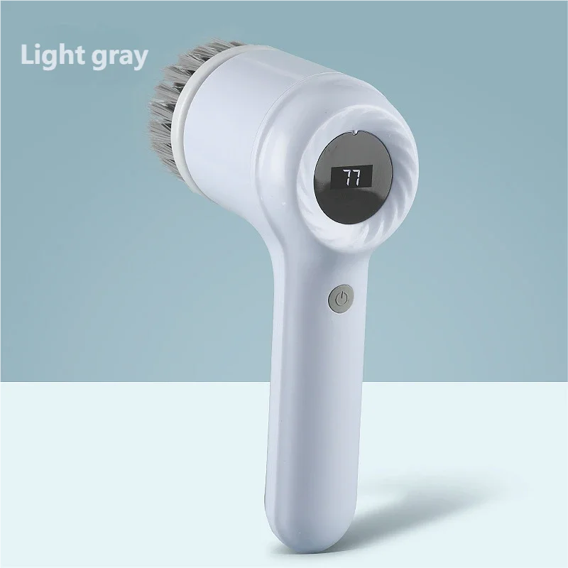 Electric Spin Scrubber, Bathroom Cordless Cleaning Brush Power Scrubber with 5 Replaceable Brush Heads, Electric Cleaning Brush