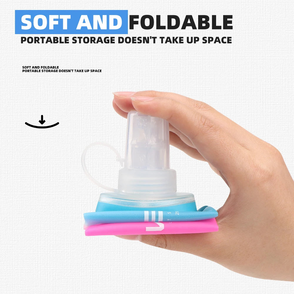 Foldable 500 ml TPU Soft Flask for Running and Hiking