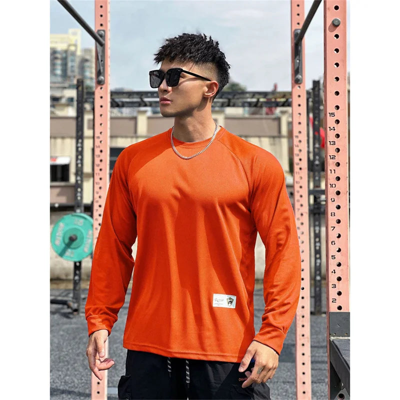 Maglia uomo girocollo a maniche lunghe