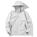 Autumn New Outdoor Jacket for Men Hooded Zipper Slim Fit Windbreaker Coat Male Climbing Hiking Waterproof Casual Clothing