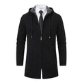 Men's Knitted Hooded Cardigan Casual Fleece Coat Slim Fit  Autumn and Winter New Jacket Coat Men's Sweater Zipper Warmth Outwear