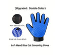 Pet Grooming Kit: Pet Hair Remover Glove + Bath Brush Set, Dog and Cat Massage Shower Brush, Pet Deshedding Glove for Dogs and Cats