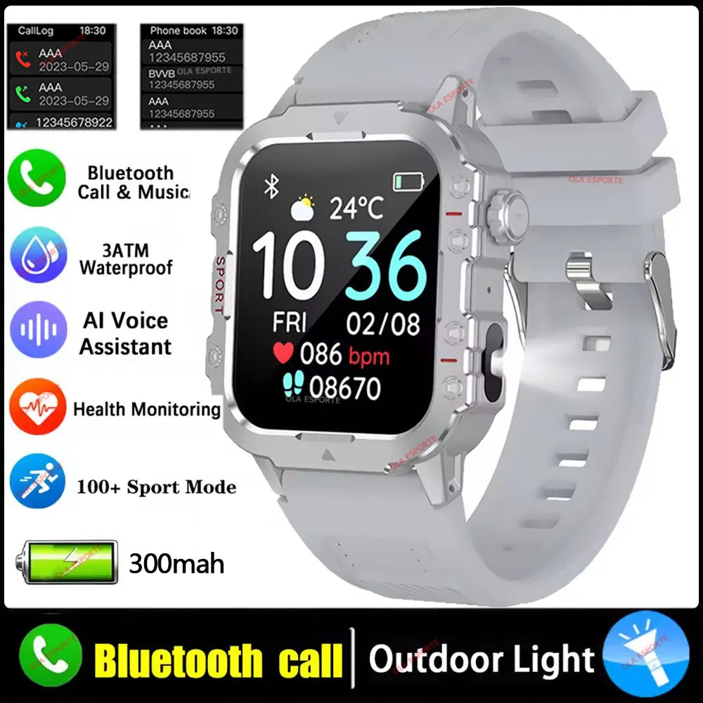 Bluetooth calling smartwatch with touchscreen display