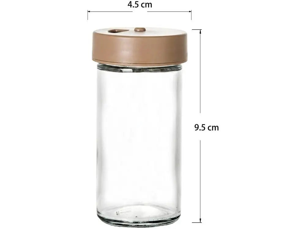 10-Piece Glass Spice Jar Set Brinox Lock with Stand