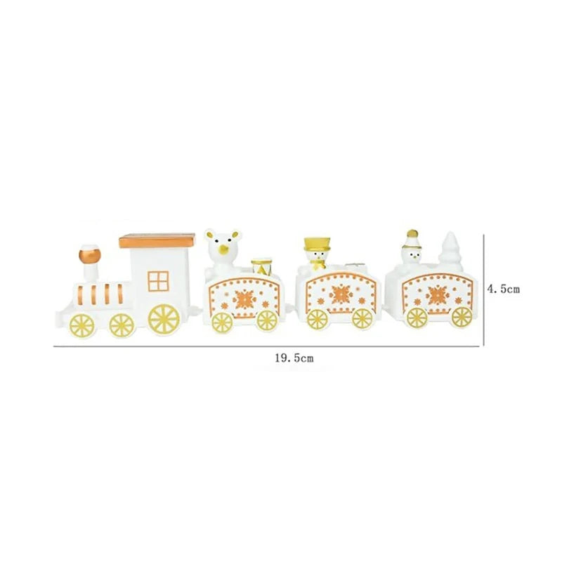 【S】Zubehör für den Desserttisch auf der Weihnachtsfeier für Kinder, Weihnachtszug aus Kunststoff, festliche Dekorationen