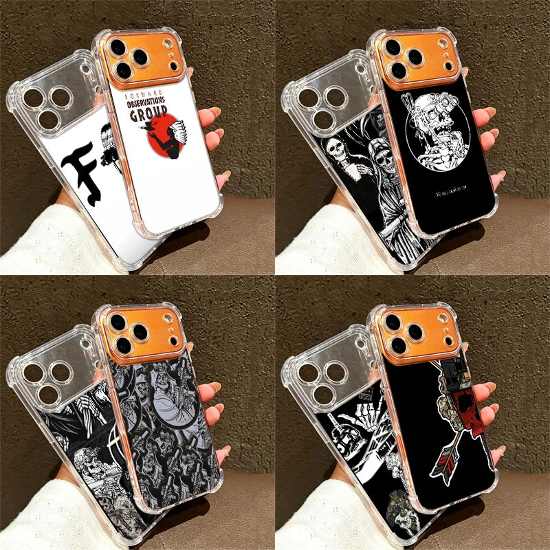 Forward Observations Group Phone Case For Apple iPhone 18 17 Pro Max 17E 16E Air 16 Pro 15 14 Plus 13 12 Mini TPU Transparent Pa
