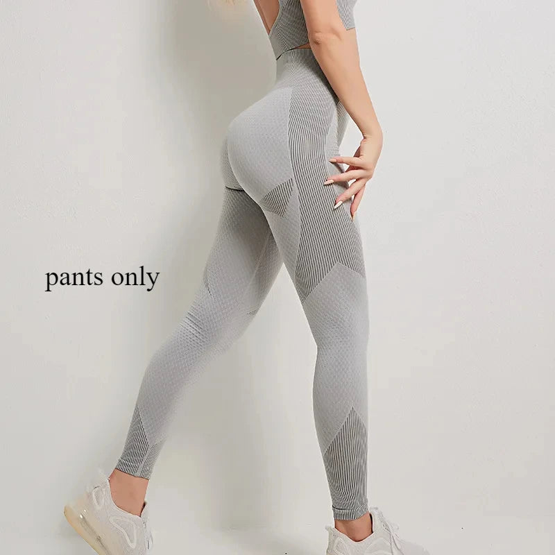 Yoga-Set für Damen, Top und Leggings
