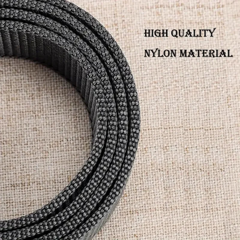 1 Stück Herren-Gürtel aus strapazierfähigem Nylon-Canvas – robuster taktischer Arbeitsgürtel mit stilvoller Steckschließe für den Alltag