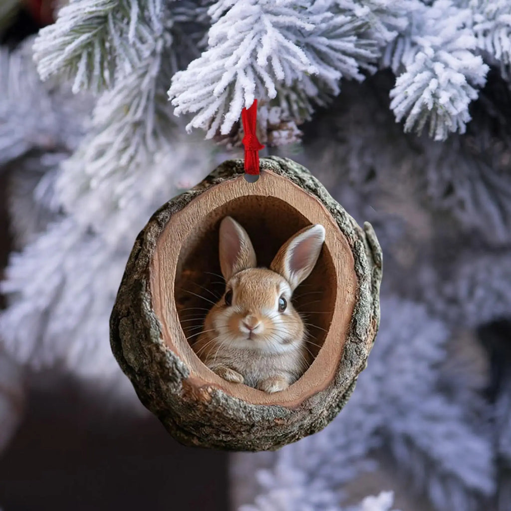 Christmas Acrylic Animal Ornaments 2025 Christmas Tree Pendant Seasonal Decor for Tree Hanging Xmas Navidad Party Supplies