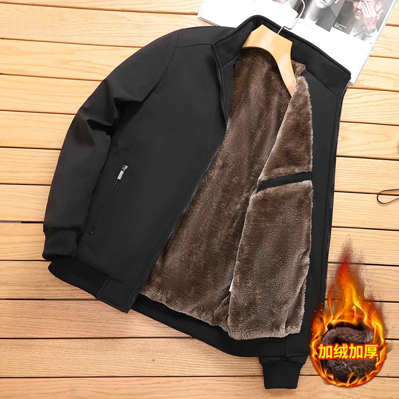 Giacca uomo con chiusura a zip e colletto a revers