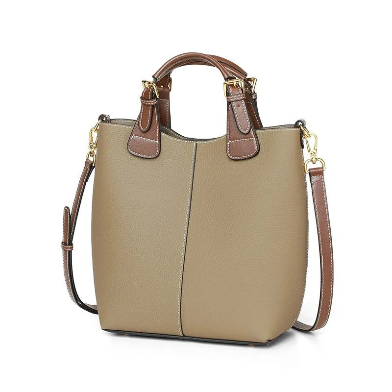 RanHuang New 2025 Women's Fashion Handbags High Quality Genuine Leather Shoulder Bags Ladies Luxury Messenger Bags Bucket Bags