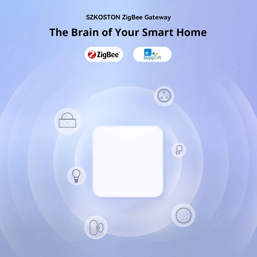 eWeLink App ZigBee 3.0 Wireless Gateway Hub Smart Home Automation Bridge Voice Control Works with Alexa Google Alice Salute