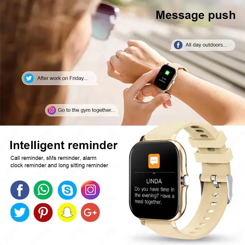 Smartwatch Bluetooth con chiamate e attività