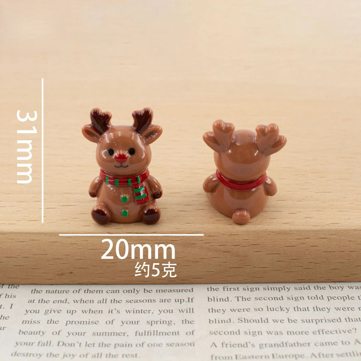 100pcs Wholesale Resin 3D Christmas Tree Gift Snowman DIY Accessories for Keychain Dollhouse Decor Miniature Craft