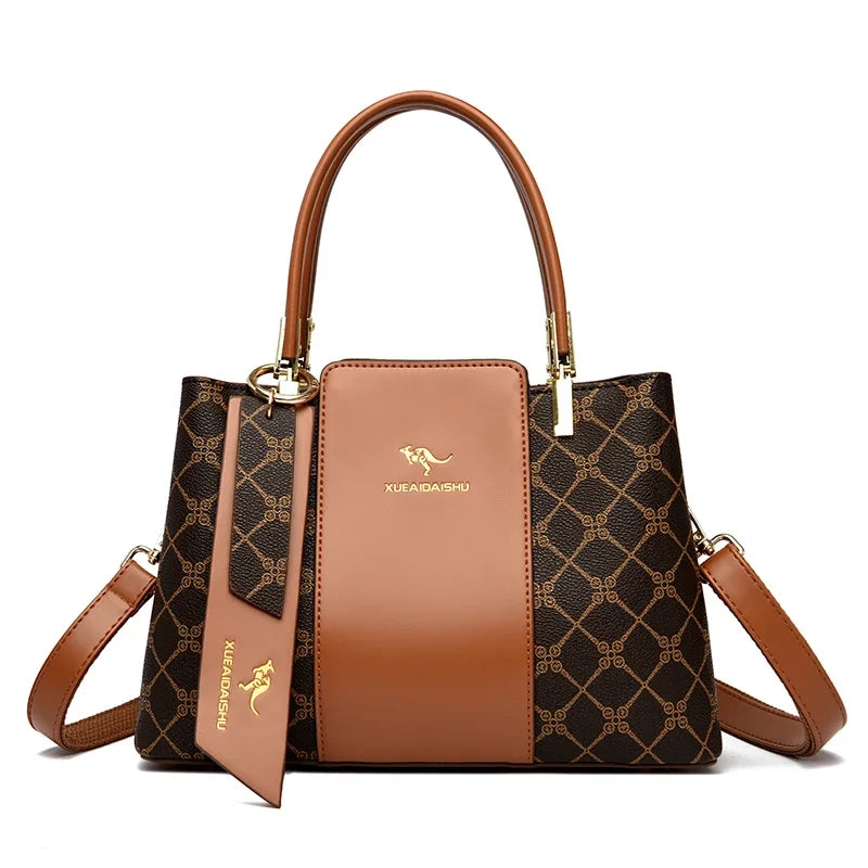 Genuine Brand Sac Leather Luxury Handbags Women Bags Designer Handbags High Quality Ladies Shoulder Hand Bags for Women 3 layers