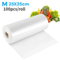 Sacchetti di plastica monouso per alimenti, buste trasparenti adatte a microonde e congelatore per conservare frutta, verdura e pane, organizer per la cucina