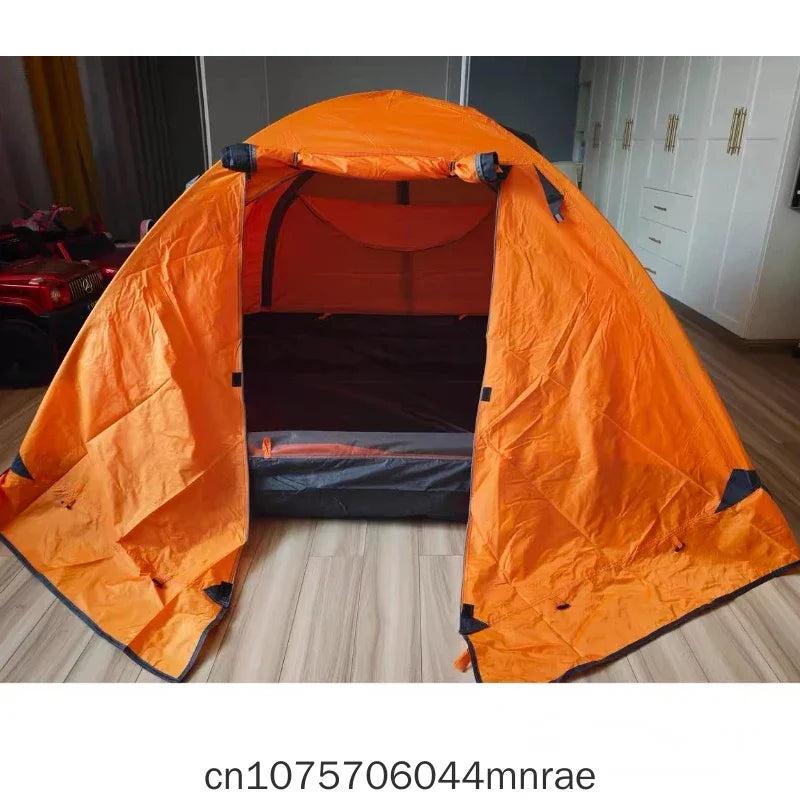 Outdoor Camping, Aluminum Pole Tent, Rainstorm Proof, Portable Mountaineering, Two People and Three People with Snow Skirt