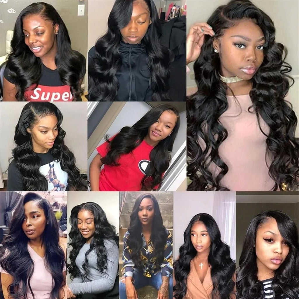 Brazilian Body Wave Human Hair Bundles, 30-Inch Raw Virgin Hair, 2/3/4-Bundle Deal for Women, Sew-In Weave Bundles, Remy Hair Extensions