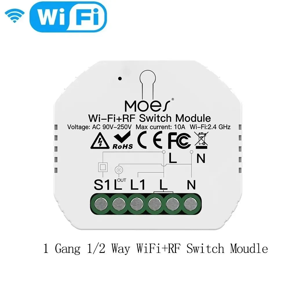 Smart ZigBee WiFi Dimmer Module Switch Module Smart Life App Remote Control Alexa Google Home Voice Control 1/2 Way 1/2 Gang