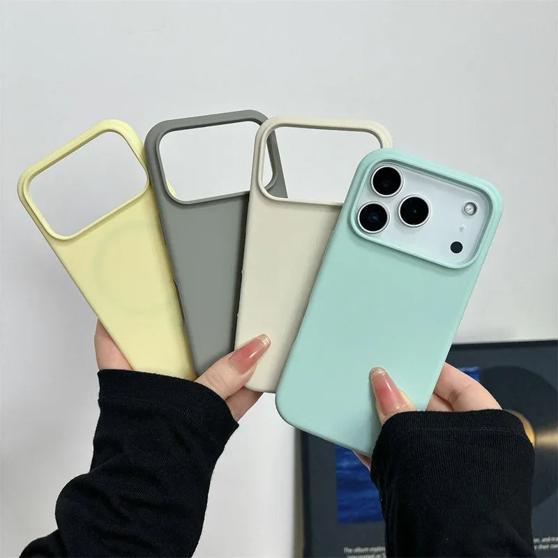 Magnetic Wireless Charge Silicone Case for Apple IPhone 18 17 16 15 Plus 14 13 Pro Max for Magsafe Soft Protective Cover