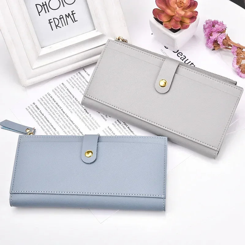 Elegant Clutch Wallet for Women, Versatile Korean Style Long Coin Purse, Fresh Student Wallet, Trendy Female Bag in Stock