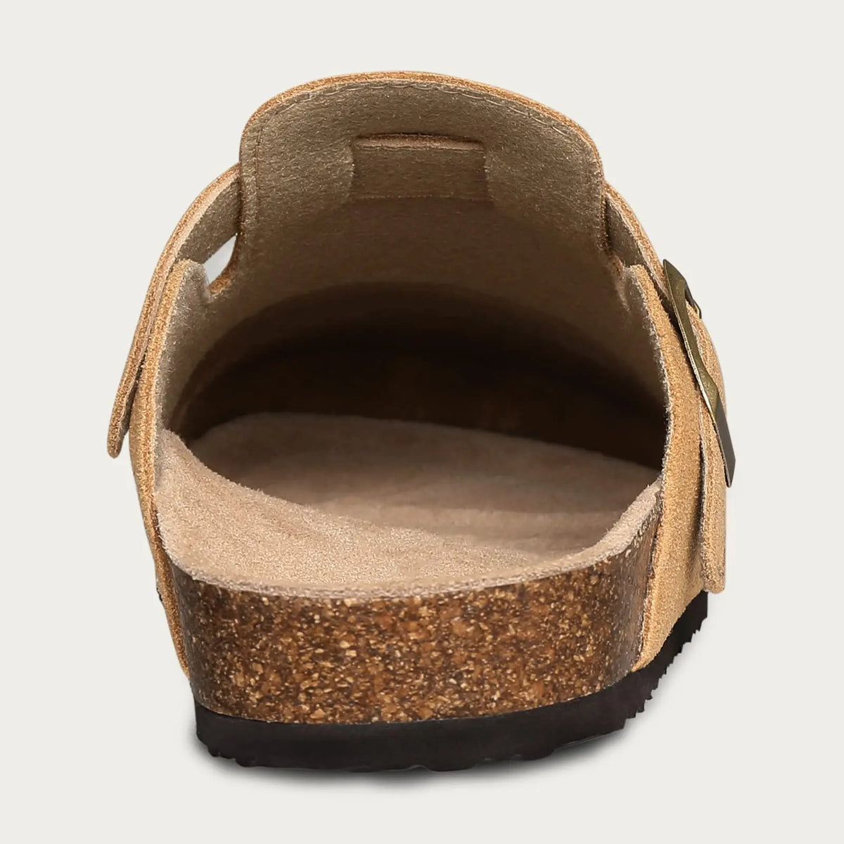 Asgard Women's Cork-Sole Clog Slippers, Fashionable Cow Suede Flat Mules with Adjustable Buckle, Men's Leather Potato Shoes, Beach Sandals