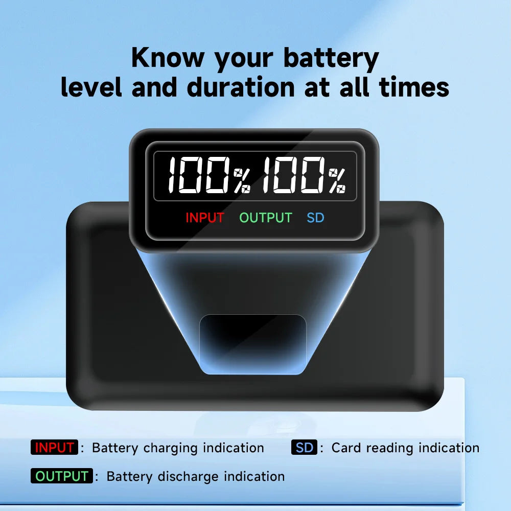 Chargeur et boîtier de rangement pour batterie PALO EN-EL15 ENEL15 EN EL15, pour Nikon D500 D600 D610 D750 D800 D800E D810 D810A D7000 D7100 D7200