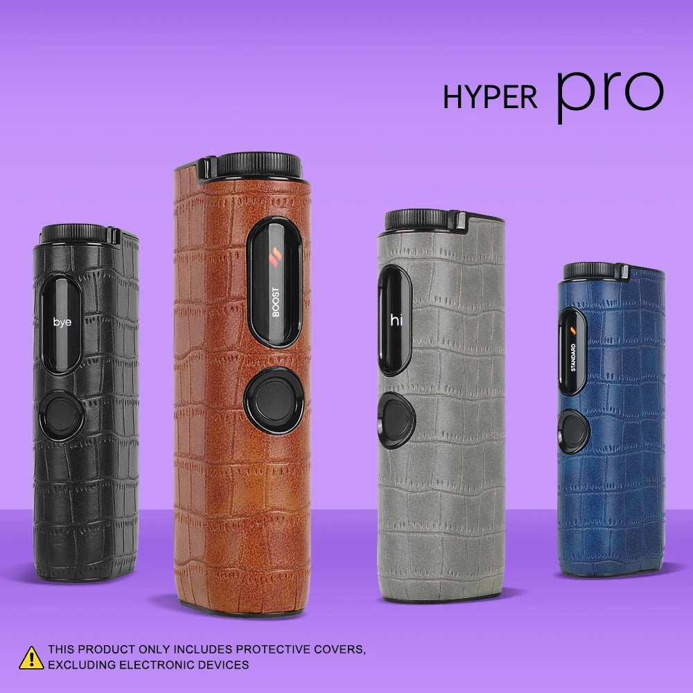 Funda protectora de piel sintética (PU) adecuada para HYPER pro, moderna y a la moda, que protege los accesorios del cigarrillo electrónico.