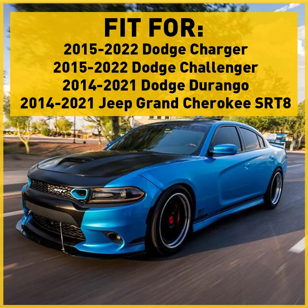 Für Dodge Durango Charger Challenger 2015 2016 2017 2018 2019 2020 2021 2022 Autozubehör Aufkleber Lenkrad-Dekorabdeckung