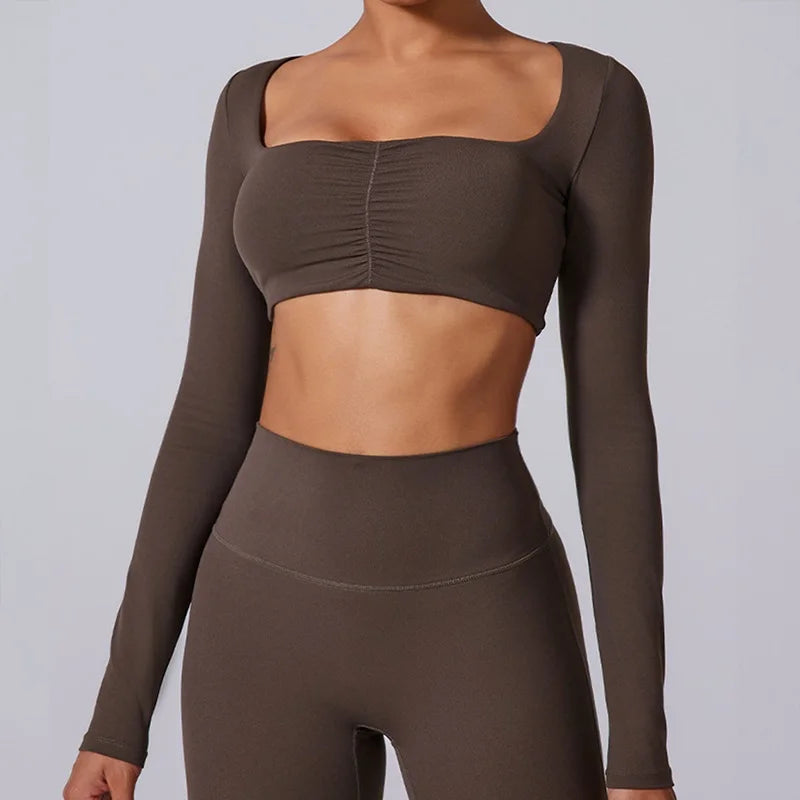 Yoga-Set für Damen, Top und Leggings
