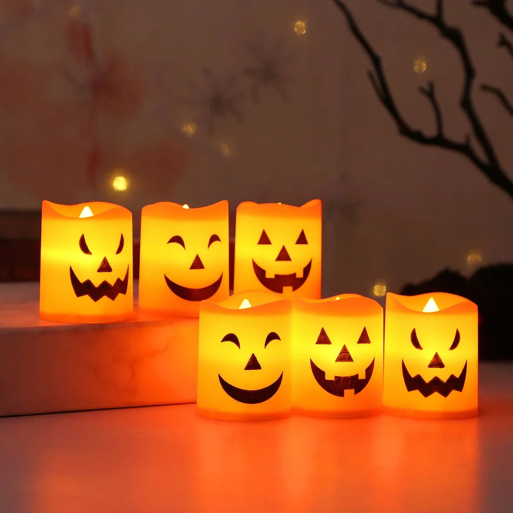 Set di 6 luci LED decorative per Halloween