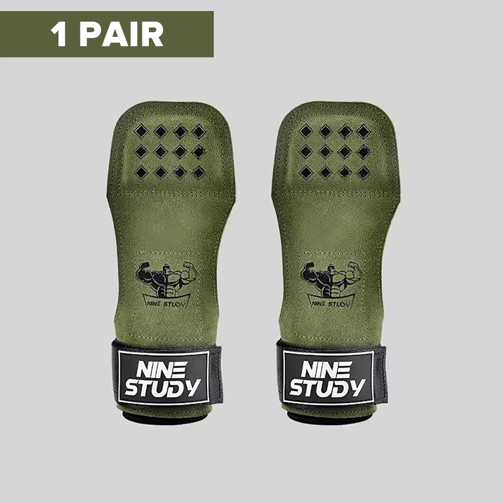Leather Half-Finger Gym Gloves for Weightlifting and Cycling