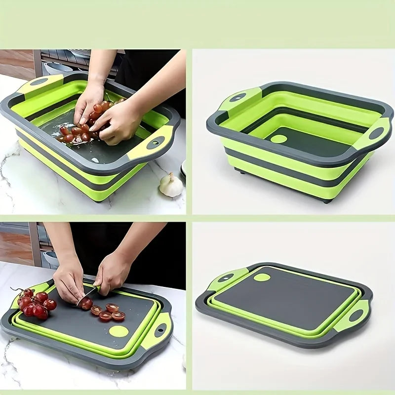 Foldable Portable Basin with Sink and Storage