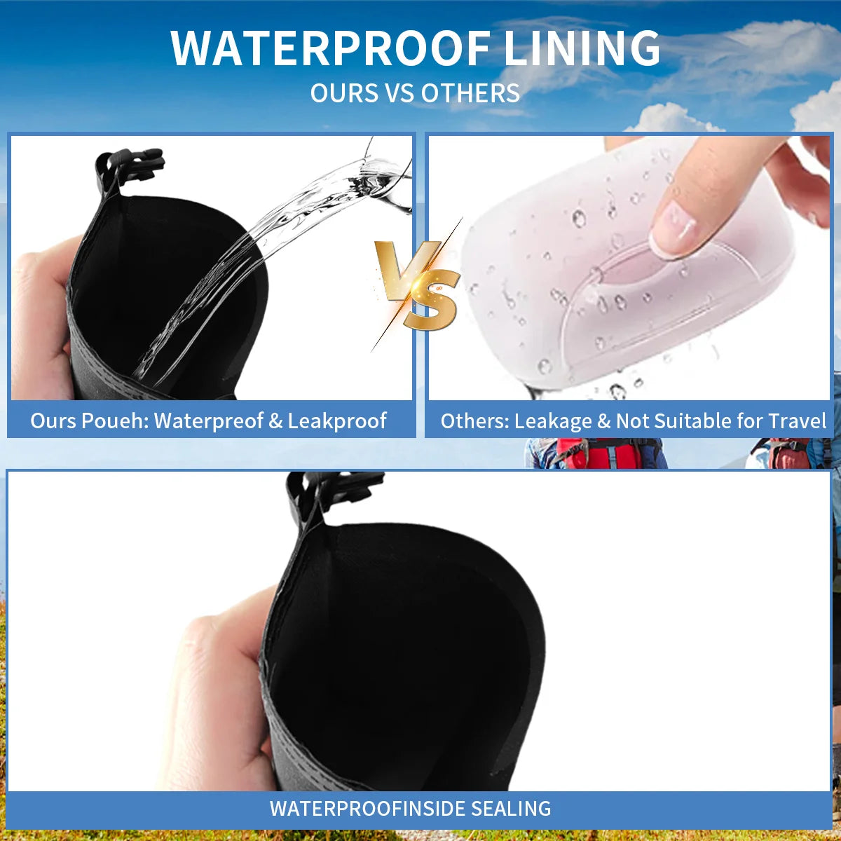 Soap Bar Case - Waterproof & Leakproof Bar Soap Travel Case, Quick Dry Soap Pouch for Outdoor TravelStandard Soap Bars