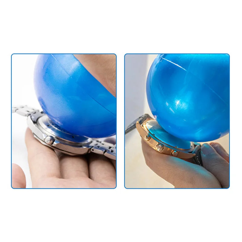 7.4cm Blue Watch Case Back Opener Ball Sticky Friction Ball Screwball Back Case Opener Screw Remover Watch Repair Tool