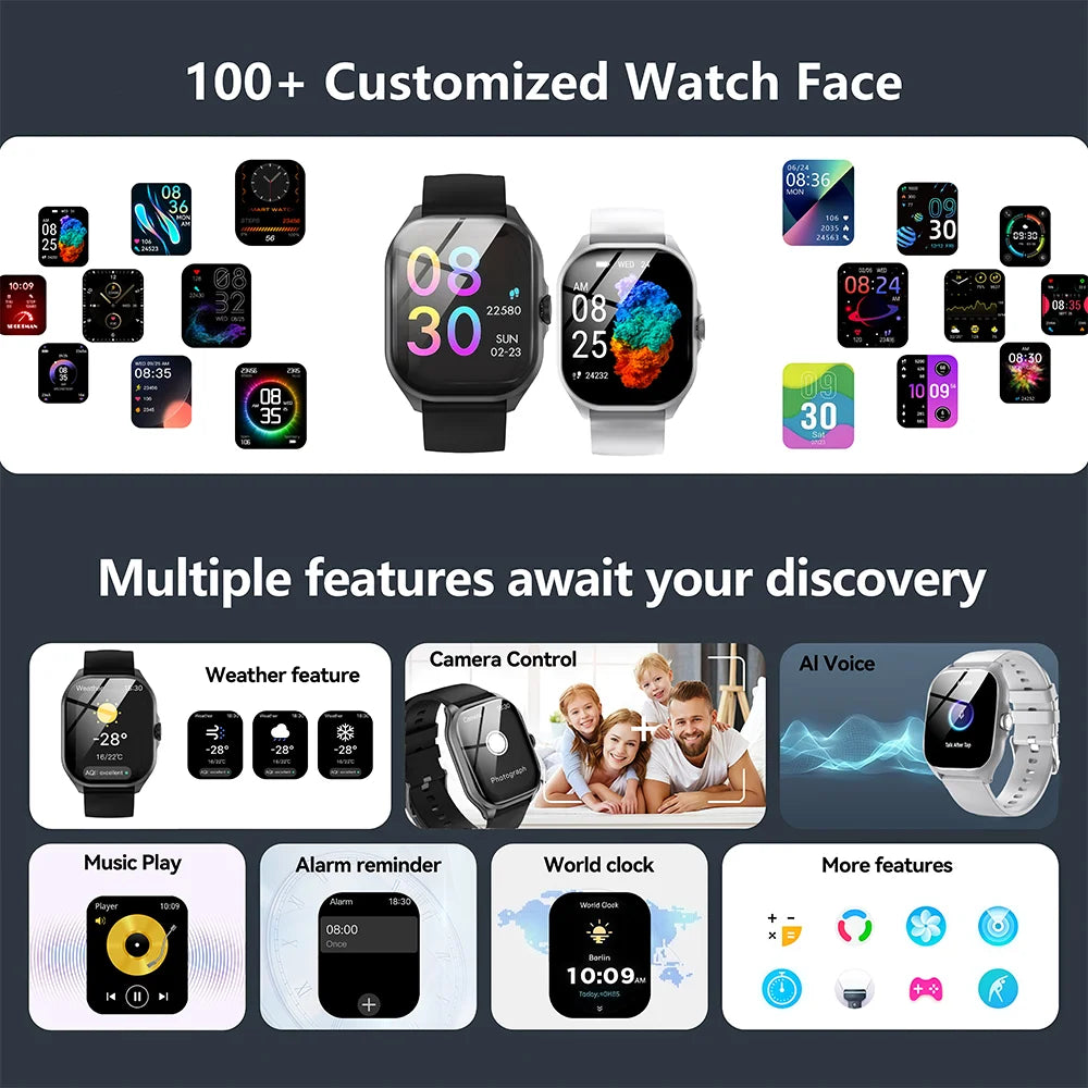 LAXASFIT Bluetooth Calling Smartwatch