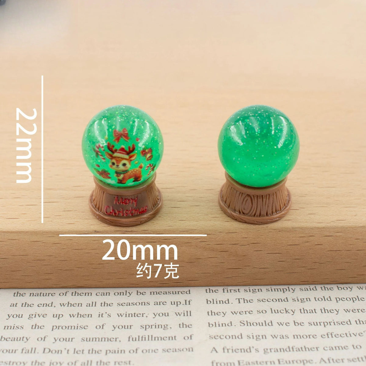 100pcs Wholesale Resin 3D Christmas Tree Gift Snowman DIY Accessories for Keychain Dollhouse Decor Miniature Craft