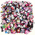 Random 30-100Pcs Sanrio Series Shoe Charms For Clogs Sandals Shoe Decorations Accessories Buckle For Christmas Birthday Gifts