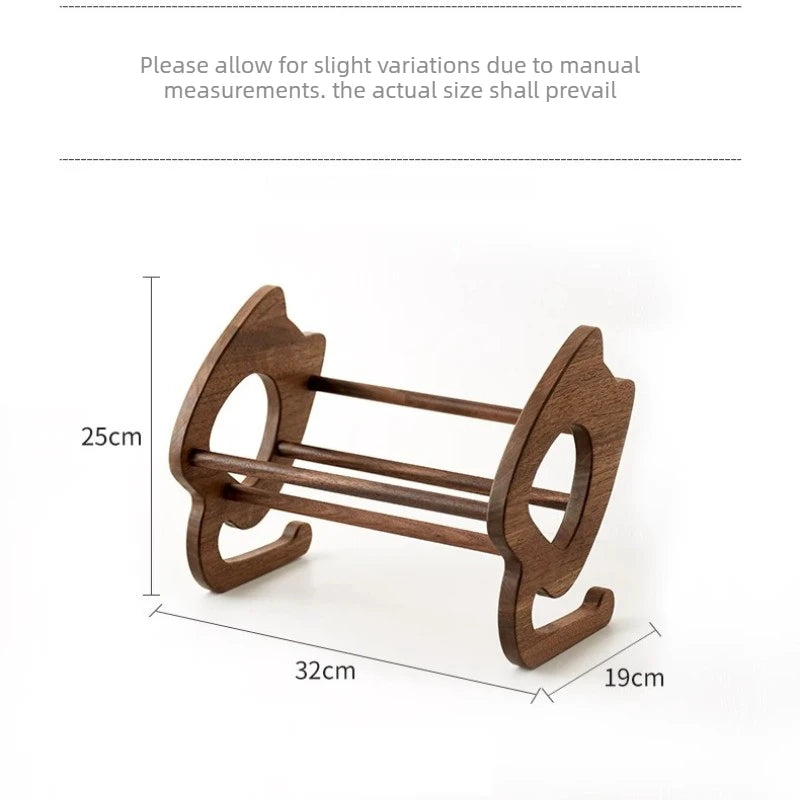 Wooden Desktop Book Stand and Bookend