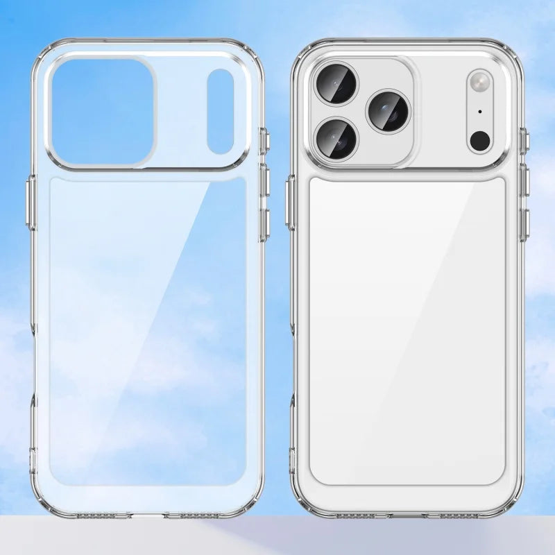 For iPhone 18 Pro Max Case Luxury Silicone Clear PC TPU Protector Case For iPhone 18 Pro Max Cover Shockproof Case