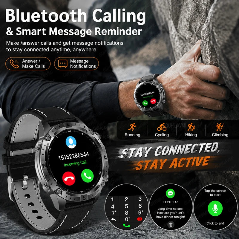 GPS Outdoor AMOLED Smartwatch with Offline Map Feature