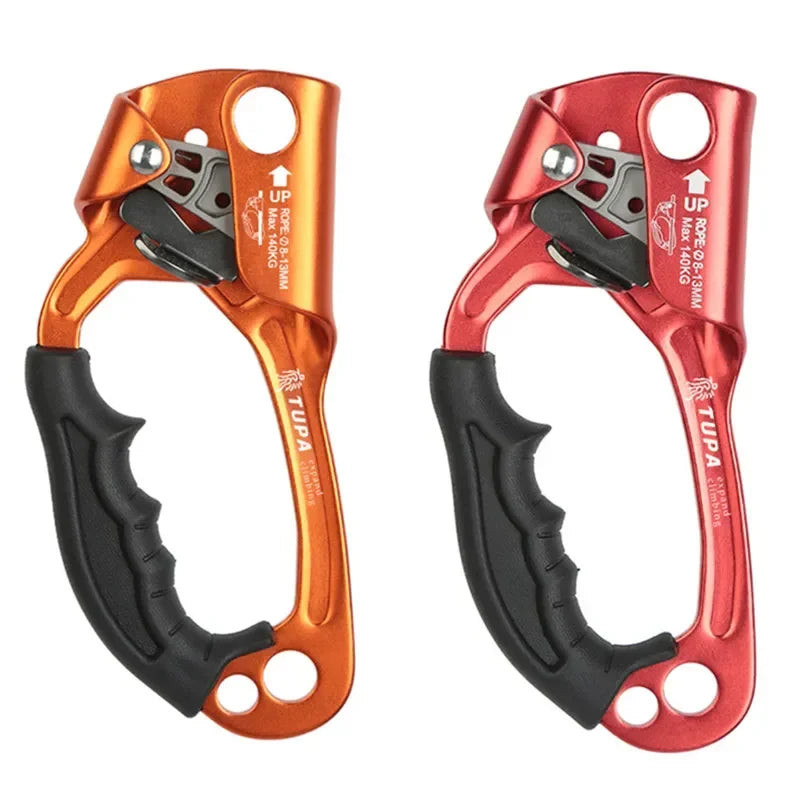 Professional Outdoor Rock Climbing SRT Hand Ascender Device Mountaineer Handle Ascender Left and Right Hand Climbing Rope Tools